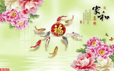 File tranh File tranh gốc dán tường đẹp K78705 (bản gốc) in lụa 5D