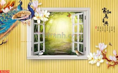 Download file gốc File tranh gốc dán tường đẹp K78742 (in mica) 3D