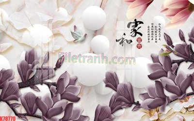 Tải file File tranh gốc dán tường đẹp K78770 (gốc) chủ đề hoa sen