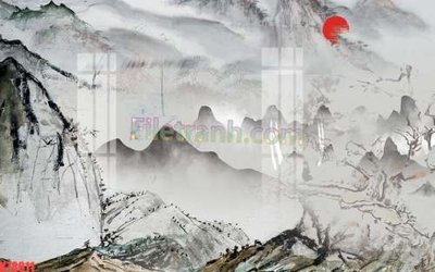 File in trần File tranh gốc dán tường đẹp K78811 (bản gốc) bầu trời