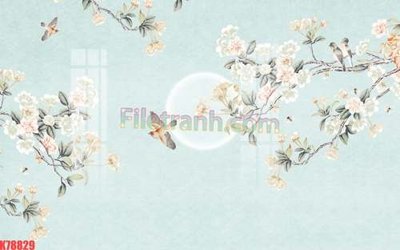 File gốc File tranh gốc dán tường đẹp K78829 (in tráng gương) ốp tường