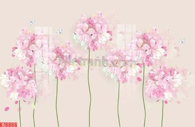 File tranh File tranh gốc dán tường đẹp K78866 (file gốc) chủ đề phong thủy