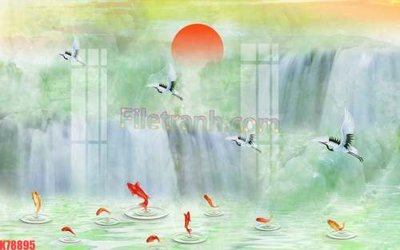 File ảnh File tranh gốc dán tường đẹp K78895 (gốc) in backdrop sự kiện