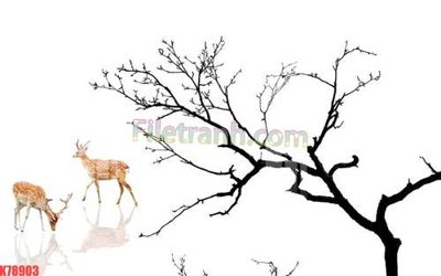 File gốc File tranh gốc dán tường đẹp K78903 (in tráng gương) nghệ thuật