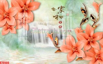 File tranh gốc File tranh gốc dán tường đẹp K78909 (bản đẹp) độc quyền