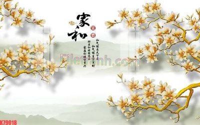 File tranh in trần 3D File tranh gốc dán tường đẹp K79018 (ảnh gốc)