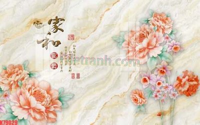 File gốc File tranh gốc dán tường đẹp K79029 (in tráng gương) nghệ thuật