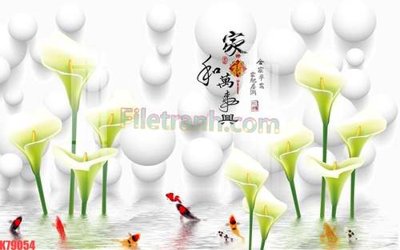 File gốc File tranh gốc dán tường đẹp K79054 (cho in ấn) độc quyền