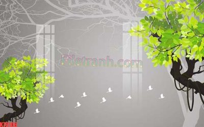 Chi tiết file gốc File tranh gốc dán tường đẹp K79106 (cho in tráng gương)