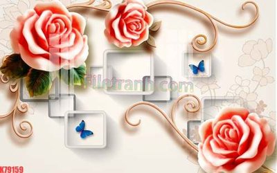 Hình ảnh file gốc File tranh gốc dán tường đẹp K79159 cho in UV