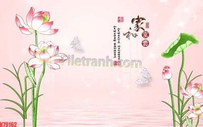 File gốc File tranh gốc dán tường đẹp K79162 (in tráng gương) ốp tường