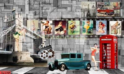 File gốc File tranh gốc dán tường đẹp K79323 (chủ đề hiện đại) trang trí