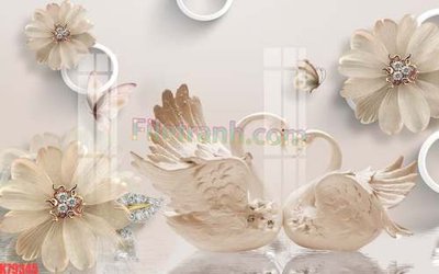 File in lụa File tranh gốc dán tường đẹp K79345 (tân cổ điển) File tranh gốc dán tường đẹp K79345