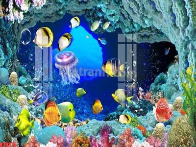 File gốc File tranh gốc dán tường đẹp K79375 (phong cách) châu Âu