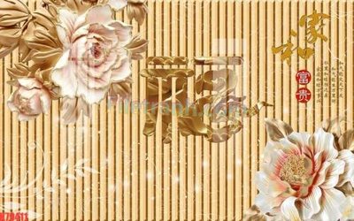 Tải file File tranh gốc dán tường đẹp K79411 (gốc) chủ đề hoa sen