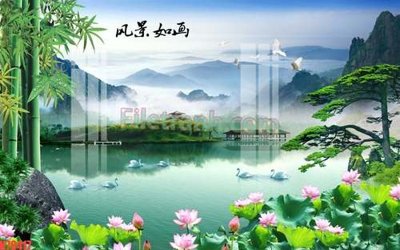 Download file gốc File tranh gốc dán tường đẹp K79417 (in lụa) nghệ thuật