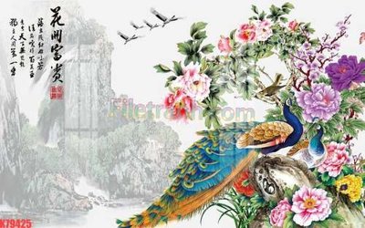 Hình ảnh gốc File tranh gốc dán tường đẹp K79425 (để in khổ lớn)