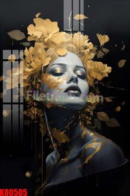 File tranh in trần 3D File tranh gốc tổng hợp K80505 (ảnh gốc)