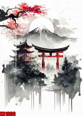 Download file gốc File tranh gốc tổng hợp K81690 (in lụa) nghệ thuật