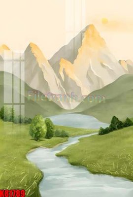 File ảnh File tranh gốc tổng hợp K81789 (gốc) in decal dán tường