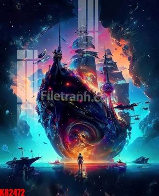 File in trần File tranh gốc tổng hợp K82472 (bản gốc) hoa văn