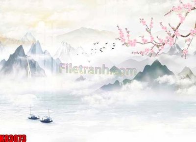 File in trần File tranh gốc tổng hợp K83073 (file gốc) phong thủy