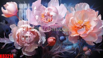 File gốc File tranh gốc tổng hợp K83214 (in lụa) hoa văn cổ điển