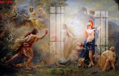 File gốc File gốc in tranh tổng hợp K8394 (in lụa) họa tiết 3D