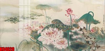 File gốc File tranh gốc tổng hợp K84620 (in lụa) tranh mã đáo
