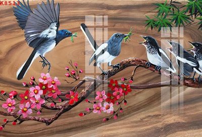 File ảnh File gốc in tranh tổng hợp K8513 (gốc) cho trang trí nhà hàng