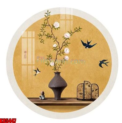 File tranh in trần 3D File tranh gốc tổng hợp K85447 (ảnh gốc)
