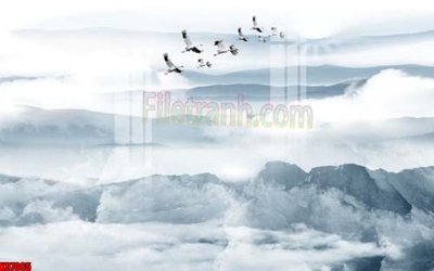 File tranh PSD File gốc in tranh tổng hợp tường nền K87065 chất lượng cao