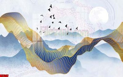 File tranh trang trí File gốc in tranh tổng hợp tường nền K87097 (tải file gốc)