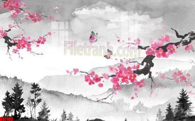 File gốc File gốc in tranh tổng hợp tường nền K87102 (in ấn) không giới hạn