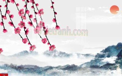 Download file gốc File gốc in tranh tổng hợp tường nền K87142 (in lụa) nghệ thuật