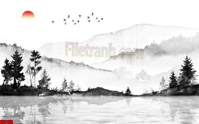 File tranh quảng cáo File gốc in tranh tổng hợp tường nền K87170 (download file gốc)