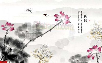 Tải file File gốc in tranh tổng hợp tường nền K87249 (ảnh gốc) file AI/EPS