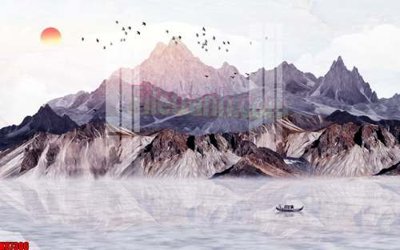 File in trần File gốc in tranh tổng hợp tường nền K87306 (bản gốc) hoa văn