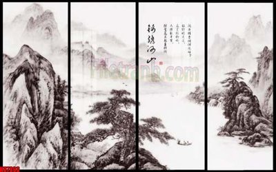 File gốc File gốc in tranh tổng hợp tường nền K87393 (in tráng gương) sang trọng