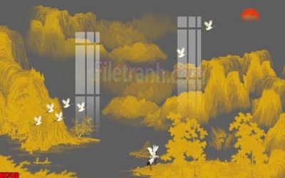 File tranh gốc File gốc in tranh tổng hợp tường nền K87416 (bản quyền) độc đáo