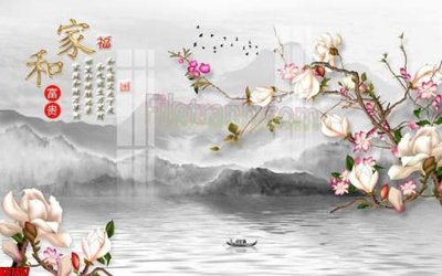 Ảnh gốc file in lụa File gốc in tranh tổng hợp tường nền K87457 chi tiết