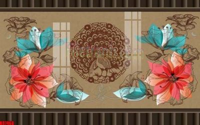 File gốc File gốc in tranh tổng hợp tường nền K87468 (in mica) làm quà tặng