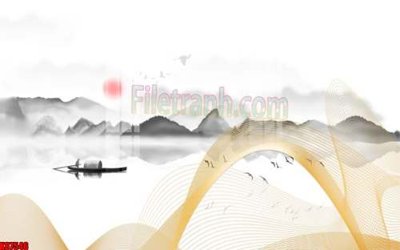 File gốc File gốc in tranh tổng hợp tường nền K87546 (in ấn) không giới hạn