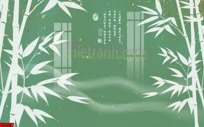 File gốc File gốc in tranh tổng hợp tường nền K87657 (in lụa) trang trí tường