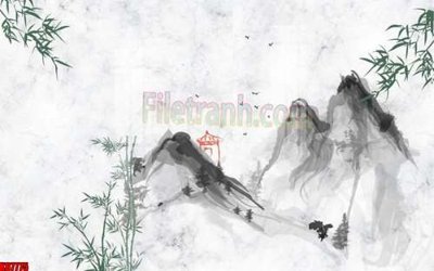 File in trần File gốc in tranh tổng hợp tường nền K87775 (file gốc) hoa văn 3D