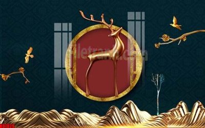 File tranh File gốc in tranh tổng hợp tường nền K87829 (bản gốc) in lụa dán tường