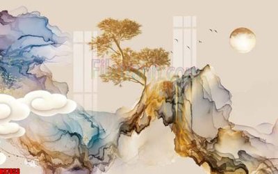 File gốc File gốc in tranh tổng hợp tường nền K87853 (ảnh chi tiết) để in lụa