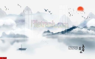 File PSD File gốc in tranh tổng hợp tường nền K87992 (bản gốc) cho nhà in