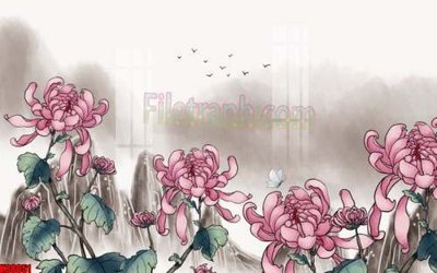 File tranh File gốc in tranh tổng hợp tường nền K88051 (bản gốc) treo quán cafe