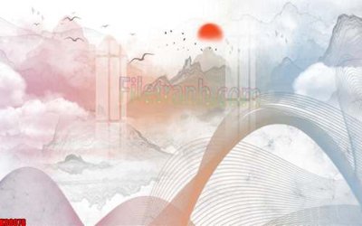 File gốc File gốc in tranh tổng hợp tường nền K88078 (trang trí) phòng trẻ em